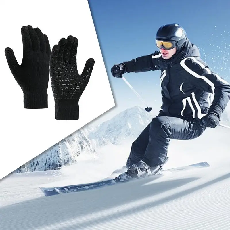 

Women's Winter Touchscreen Gloves Women's Cold Weather Gloves Cold Weather Thermal Warm Gloves Warm Knit Gloves Touchscreen For