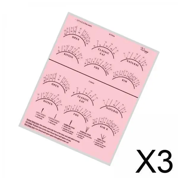 

Таблица для наращивания ресниц: прочная бумага из ПВХ для отработки навыков ламинирования ресниц, комплект для тренировок