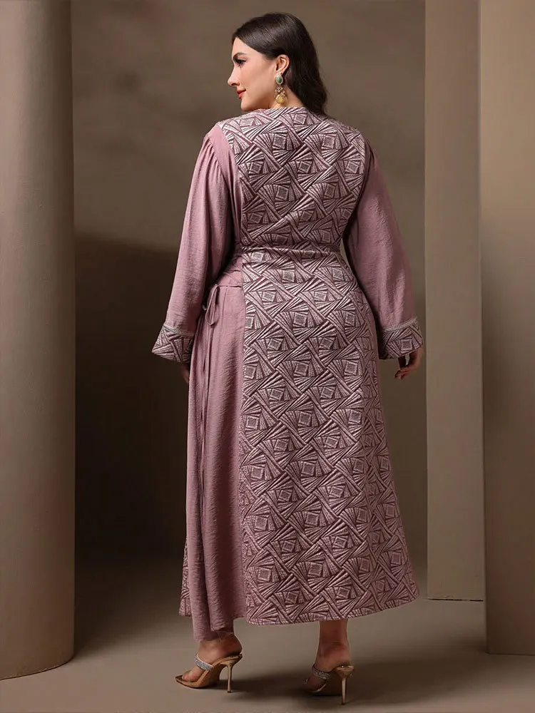 

Новые жаккардовые платья с кисточками Джалабия Джеллаба Ид Абая Дубай Кафтан Kebaya Мусульманские женские платья Исламская одежда Кафтан Marocain Femme