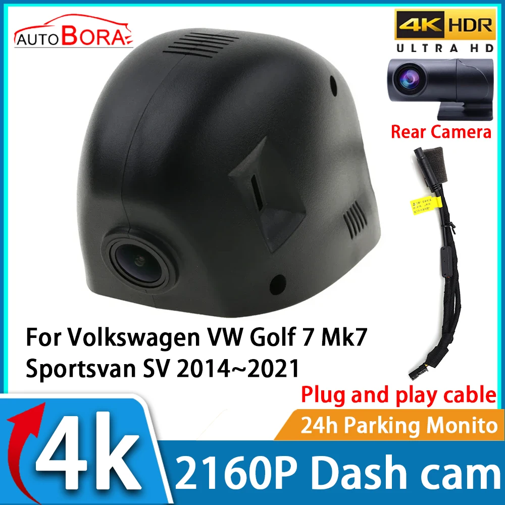 

Car Video Recorder Night Vision UHD 4K 2160P DVR Dash Cam for Volkswagen VW Golf 7 Mk7 Sportsvan SV 2014~2021