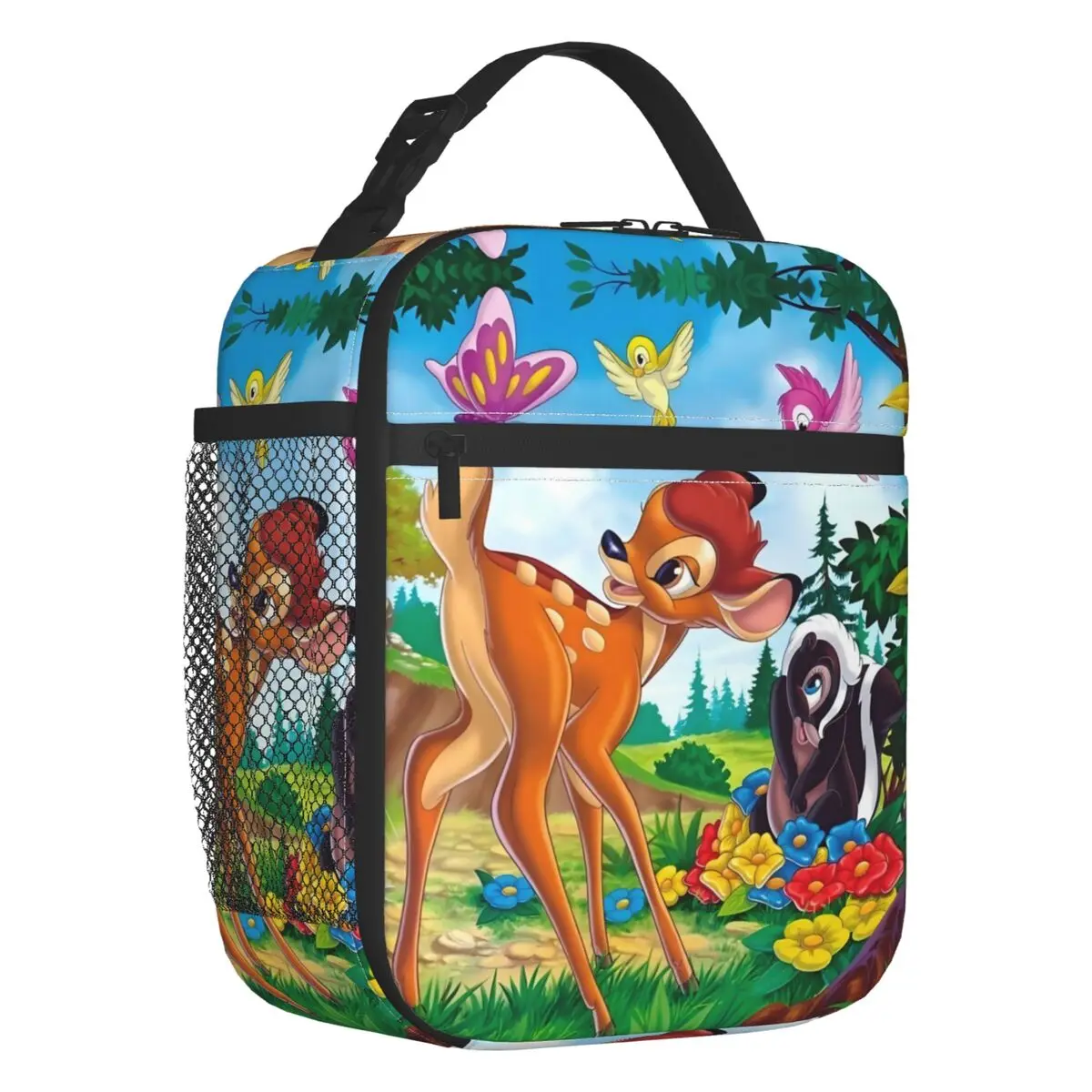 

Изолированная сумка для обеда Bambi на заказ, женская сумка-тоут с героями мультфильмов Kawaii, аниме, многоразовый холодильник, термобокс для еды, ланч-бокс, уличный кемпинг, путешествия