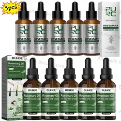 5pcs Rosemary Oil Hair Fast Repair Hair Products, Rosemary Essential Oils For Hair Treatment Scalp Treatment, Hair Care
