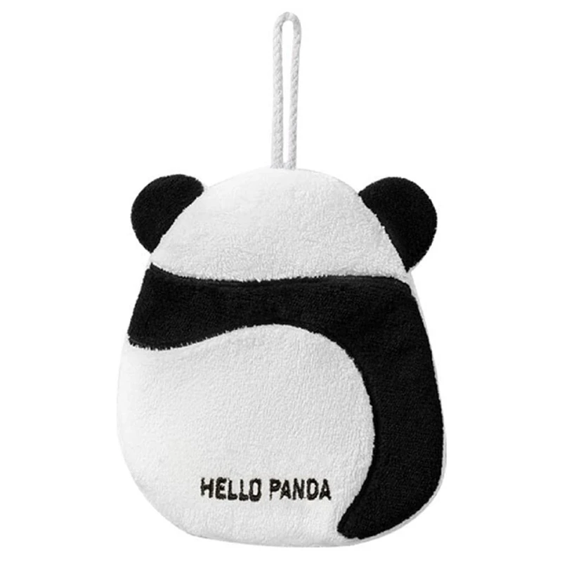 Panda Hand Towel Super Absorbent Hand Towel With Hanging Hand Towel Coral Fleece Kitchen Bathroom Child Cleaning Towel