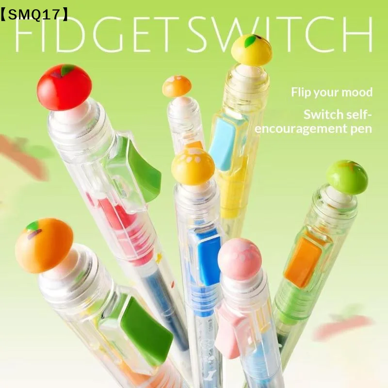 1Set Unzip The High-value Brush Question Pen Student Presses The Neutral Pen Double Bead CS Nib Quick-drying Black Pen Gel【SMQ】