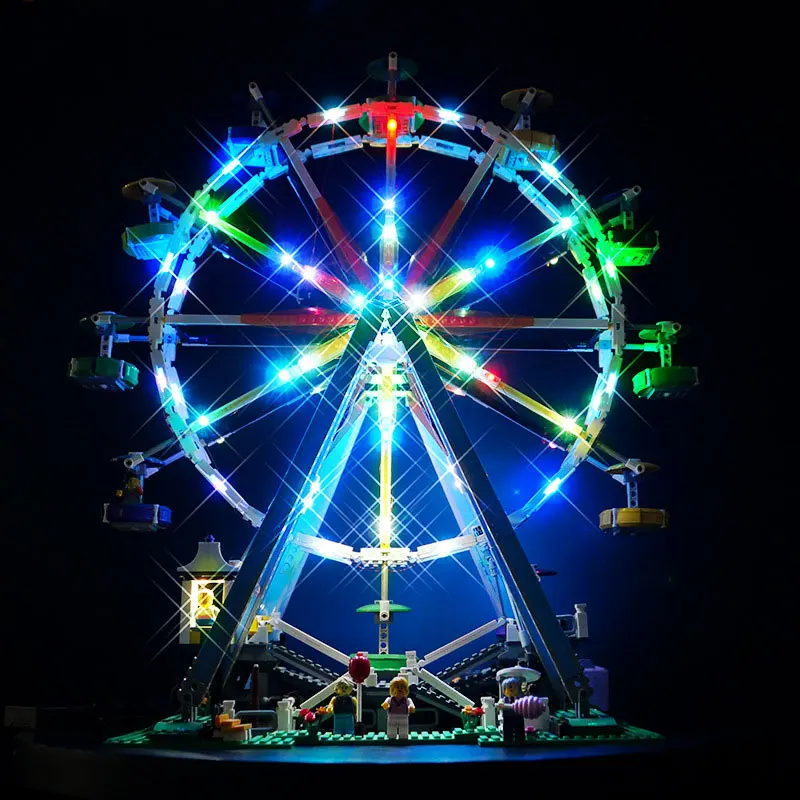 ชุดไฟ LED สําหรับ LEGO 10247 Ferris ล้อโคมไฟตกแต่ง DIY ของขวัญ (ไม่รวม Building Blocks ชุดอิฐชุดรุ่น)