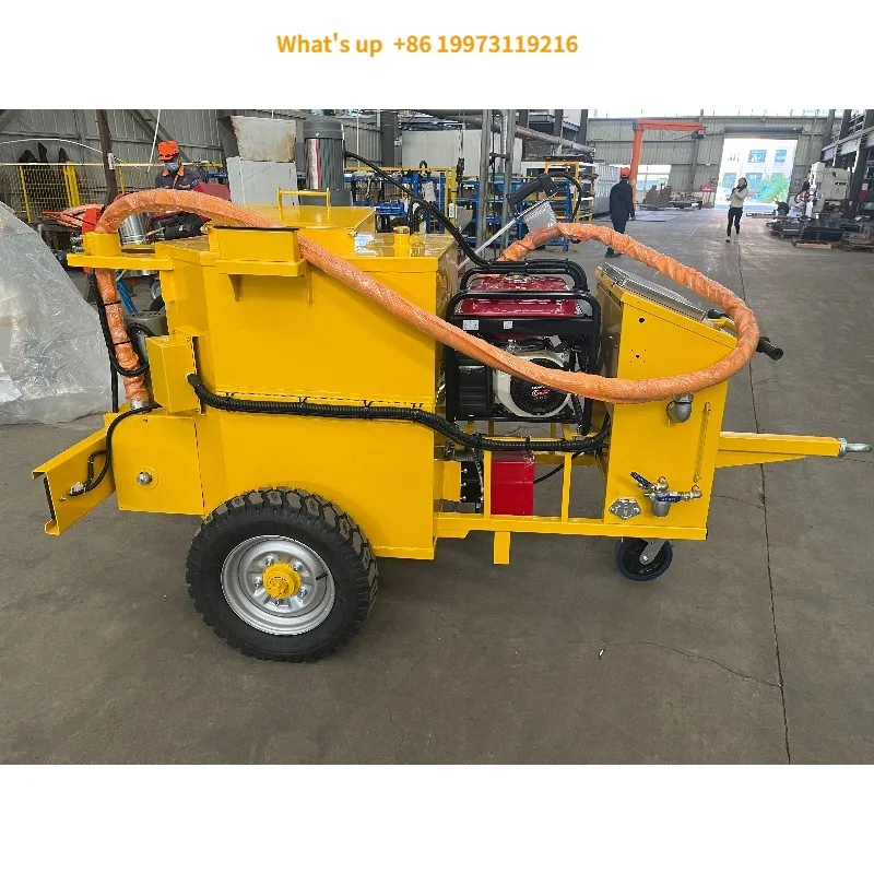 2026 Gasoiline Engine European Plug Asphalt Pavement Bitumen Crack Sealer Road Sealing Machines With Wands