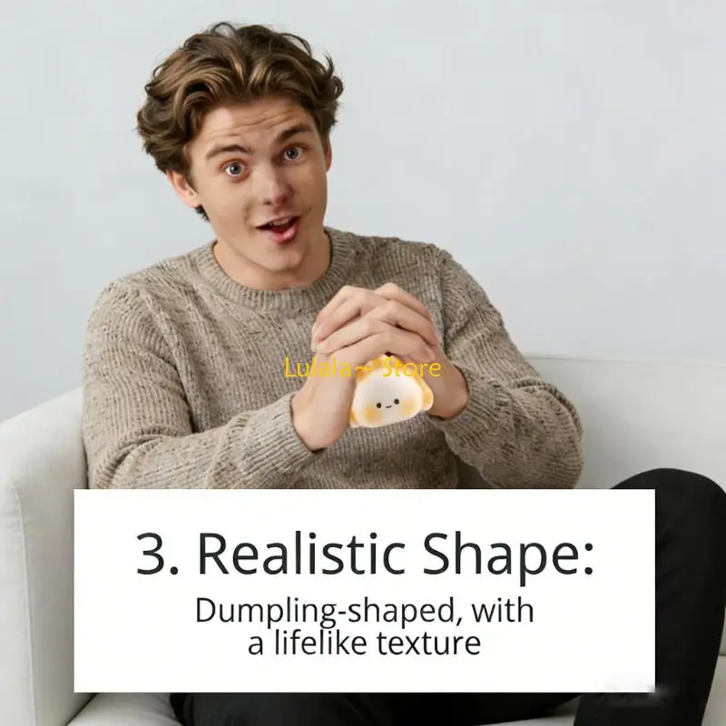 Y4QA Lovely Squeeze Toy Prank Maltose Classical Toy for Men Women Classical Dumpling Maltose Toy