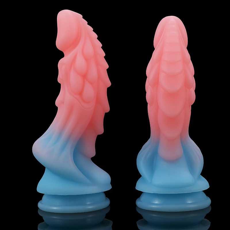 Pink Scales Dragon Dildo Sex Toys Penis Luminous Dick 3 Size Anal Dildos Can Strapon Toys For Women Monster Dildo 18+ Dilldo