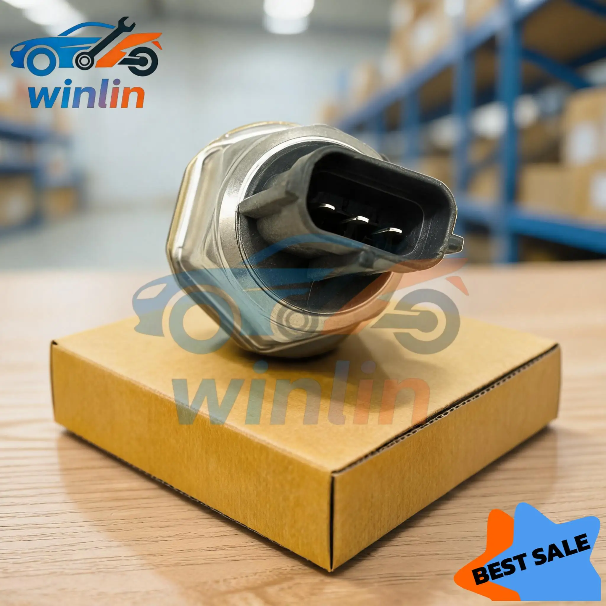 OEM 45PP3-1 45PP3-2 45PP3-4 8C1Q9D280AA Fuel Rail Pressure Sensor for Ford Transit MK7/Peugeot Boxer/Citroen Relay (2006–2020)