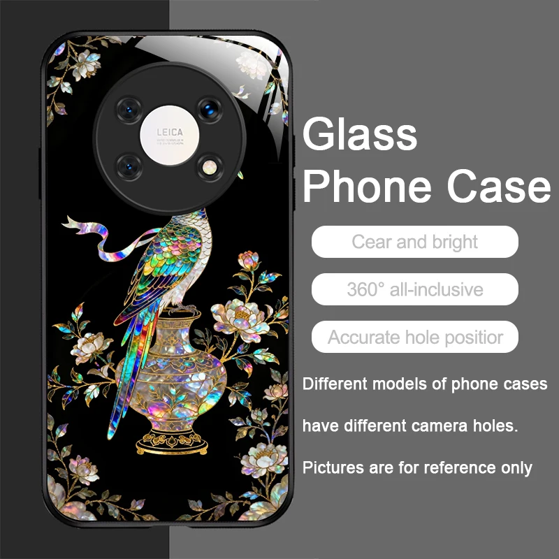 Stylish Dragon Leopard Marble Texture Tempered Glass Phone Case for Xiaomi 15 Pro+ 14 Ultra 14T 13T 12 11 Lite 10T 11T PRO Cover - view 5