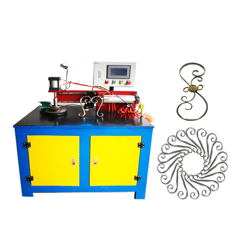 Scroll Wrought Iron Steel Bar Bending Bender Tool Flat Round Pipe Spring Strip Metal Handrail Window Door Square Tube