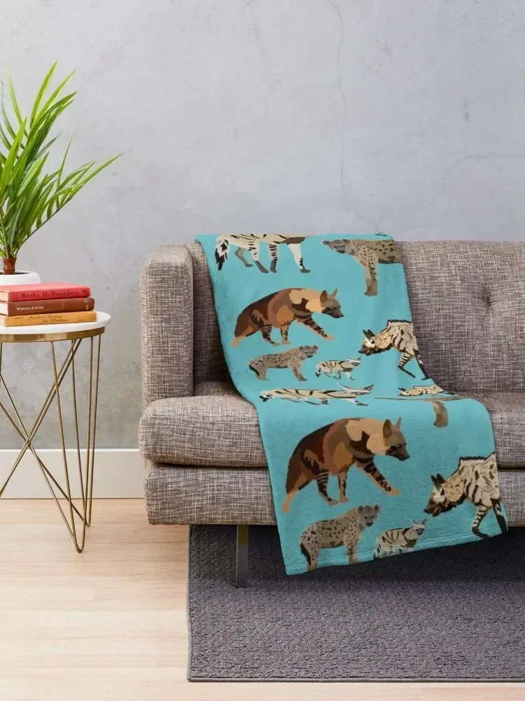 H is for Hyena Throw Blanket