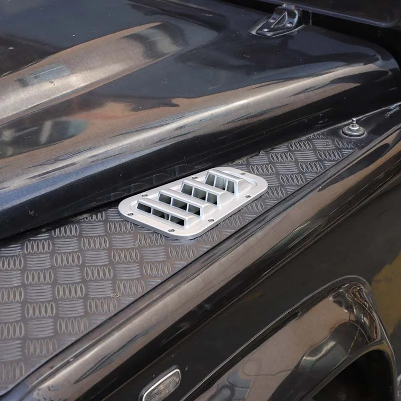 1 paar Auto Vorne Motorhaube Motorhaube Vents Haube Air Outlet Trim Abdeckung Für Land Rover Defender 90 110 130 2004-2019 Auto Zubehör – Detail 11