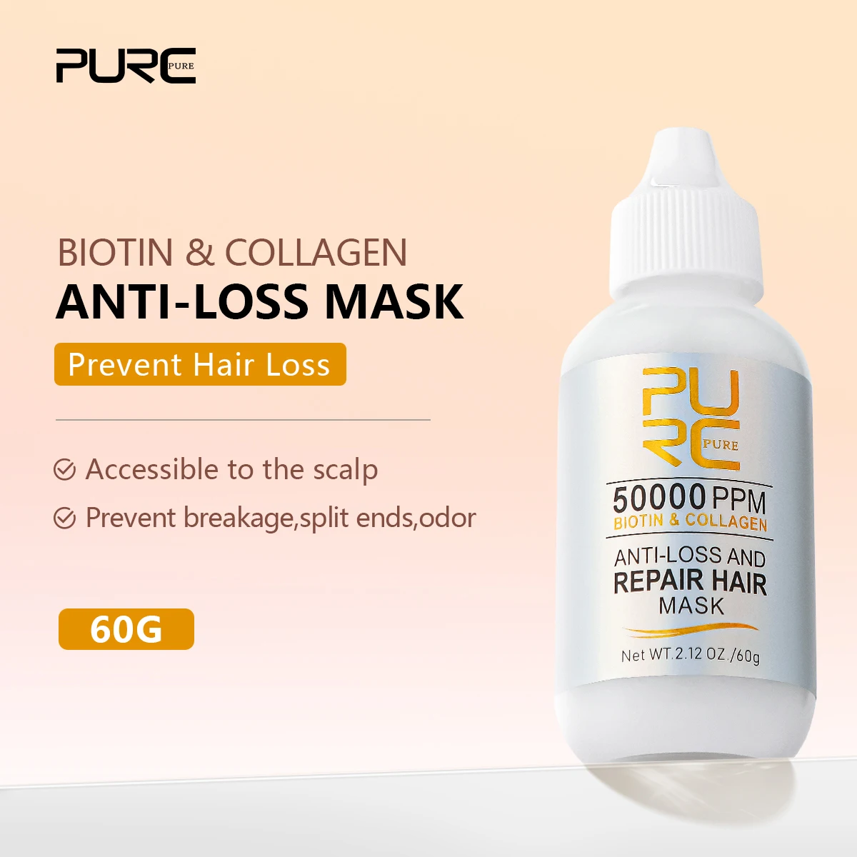 Collagen Hair Mask & Argan Oil Hair Care Kit Professional Straightening Smoothing Curly Frizz Dry Repair Cream Hairs Care PURC