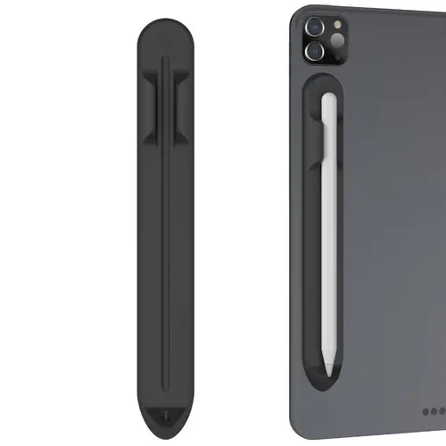 Imagen 2 del producto Nuevo portalápices de silicona adhesivo extraíble, accesorios magnéticos con ranura para bolígrafo, soporte de almacenamiento para lápiz de tableta para Apple 1 2