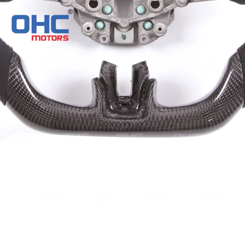 For Mustang, suede carbon fiber car steering wheel modification For racing
