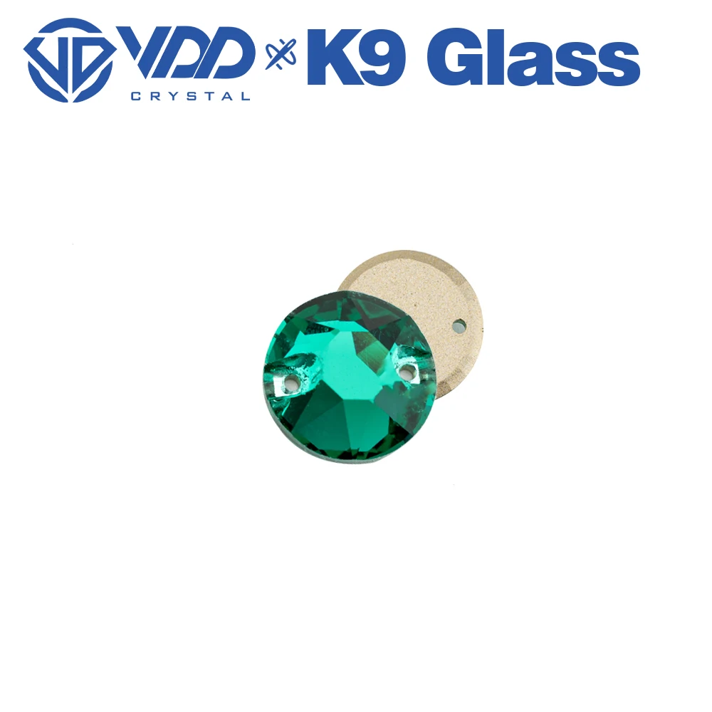 VDD S114 Grüner Zirkon 8 Große 8 Kleine Hochwertige K9 Glas Aufnähbare Strasssteine Kristall Nähsteine für Kleidungsdekorationen – Detail 4