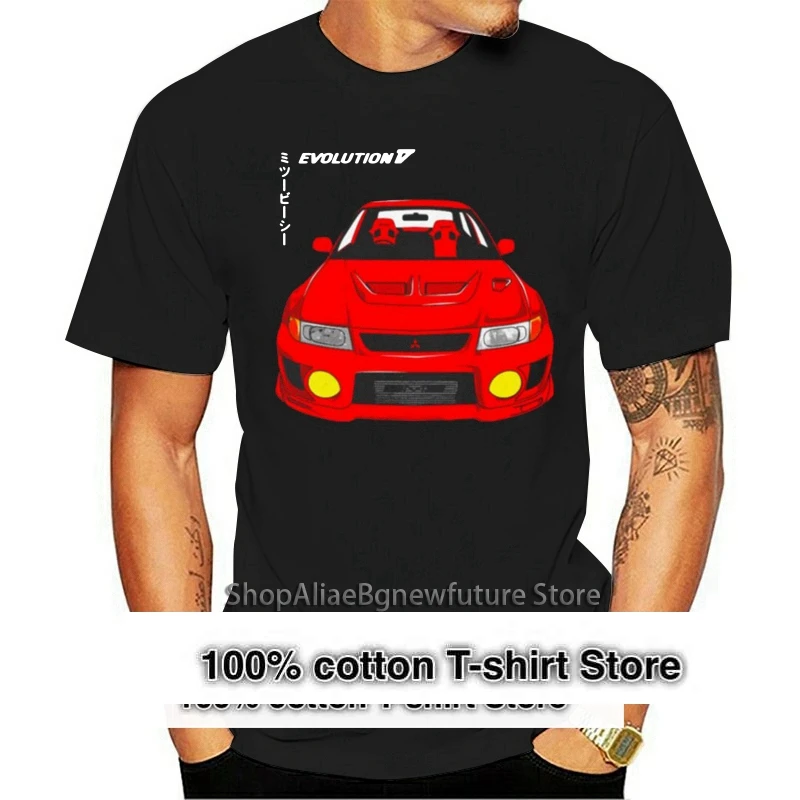 Evo T-Shirt 2024 Lancer Evo Fan Art Rally Legend T-Shirt Black For Men-Women 1 Printing Apparel? Tee Shirt