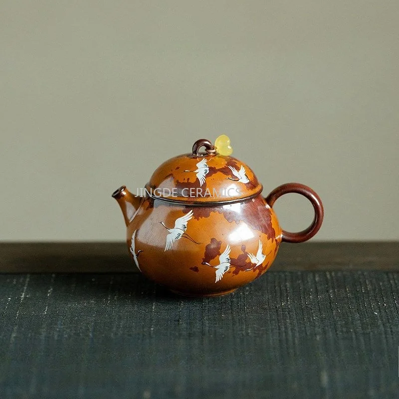 Ceramic Tea Set Transformed From Kiln, Teapot, Teacup, Hand Drawn Chinese Kung Fu Tea Set, Chinese Tea Ceremony Accessories