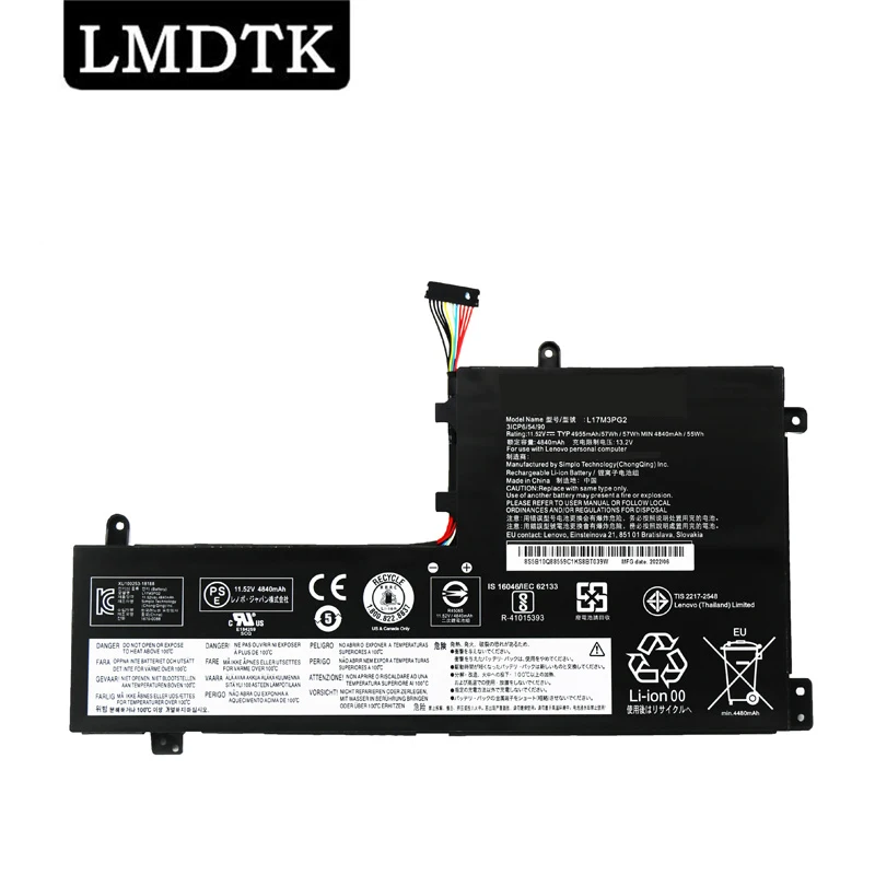 

LMDTK New L17M3PG2 11.52V 57WH Laptop Battery For Lenovo Y7000 Y7000P-1060 2018 2019