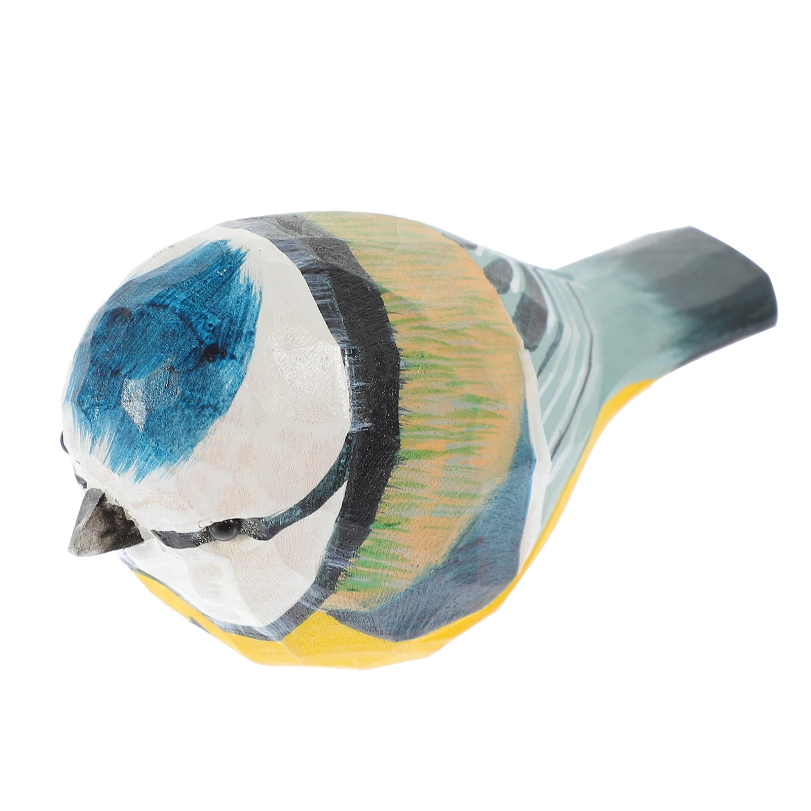 

Wooden Bird Ornaments Simulation Decor Artificial Green Plant Fake Birds Lifelike Models Home Desk Accessories Random Style Mini