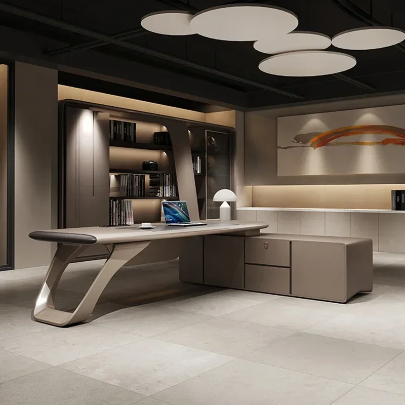 Gaming Chair Coffee Tables Office Desk Work Adjustable Electric Height Desktop L Shaped Reception Table Acrylic Executive White