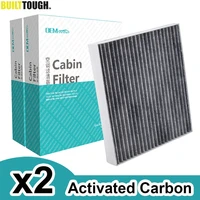 2x filtro de aire acondicionado de cabina de polen de coche de carbón activado para Hyundai Creta IX25 Tucson Kia Rio Sportage 2016 2017 2018 2019
