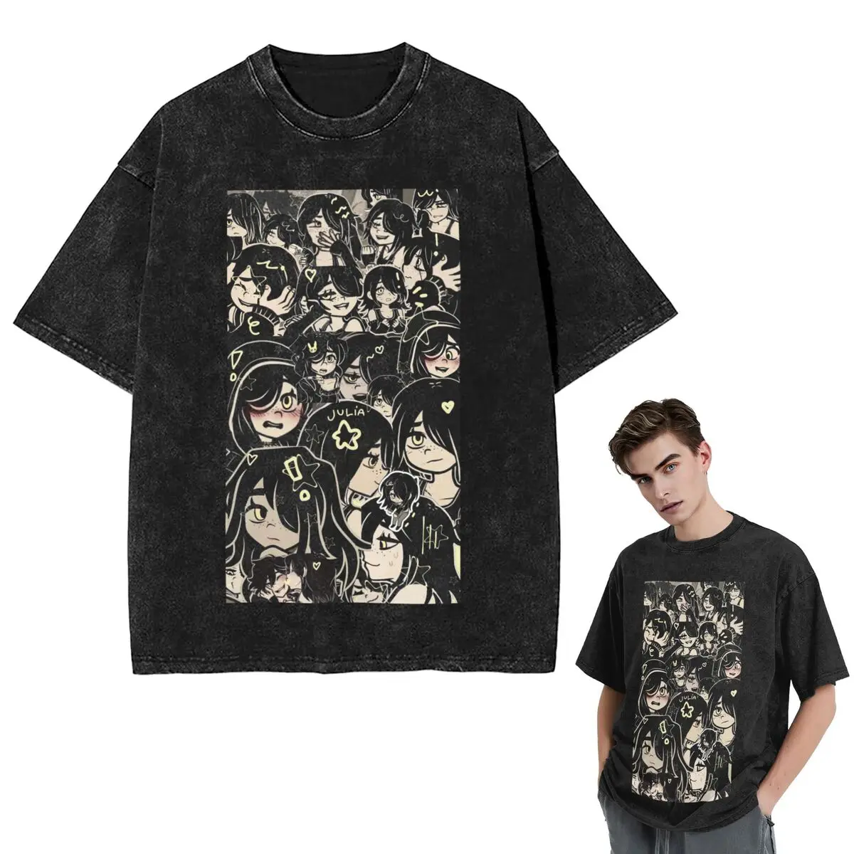 

Streetwear T-Shirts Ashley And Andrew The Coffin Of Andy And Leyley T Shirt Short Sleeve Hip Hop T-Shirt Tops Tees for Men Women