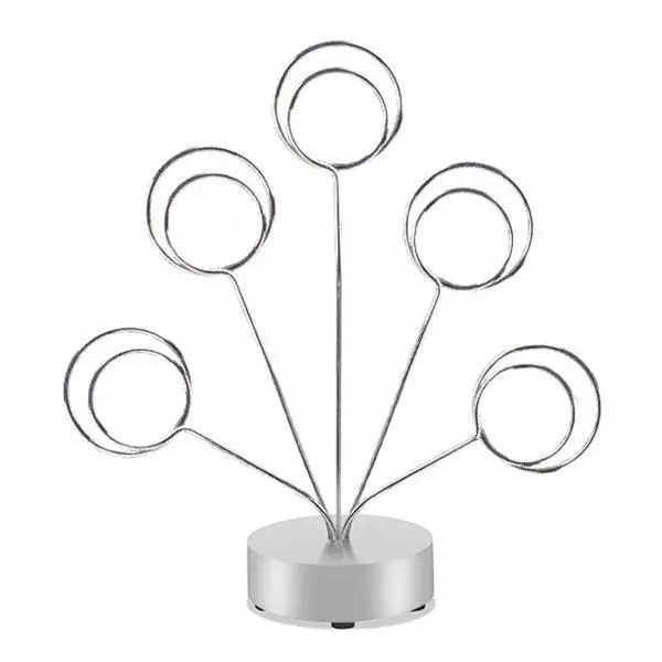 Memo Folder Photo Support Photocard Round Tree Holder Metal Wood Desk Card Display Stand for Home Office Party Decorations