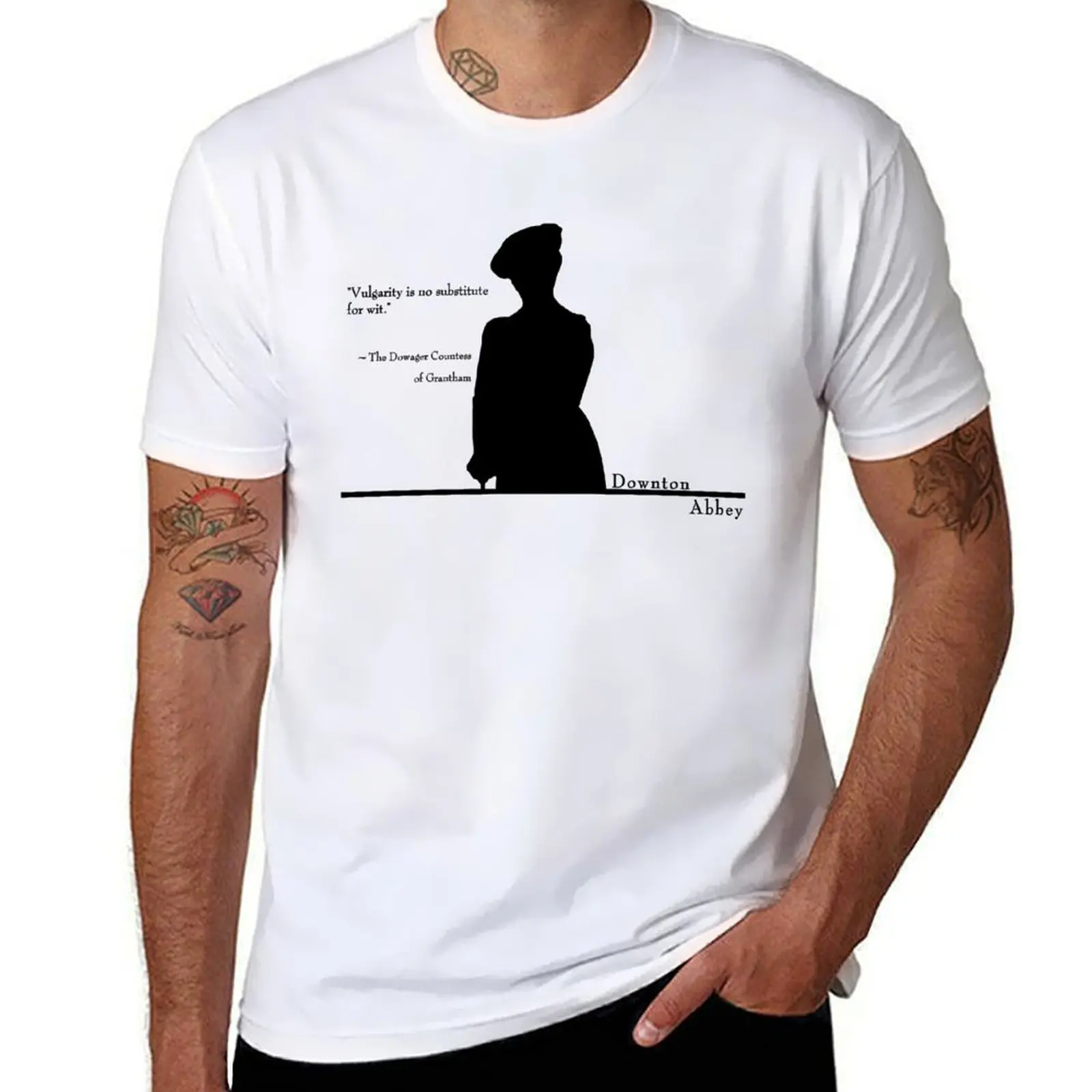 

Vulgarity is no substitute for wit T-Shirt man t shirts for men t shirt for man 100 percent cotton T-Shirt