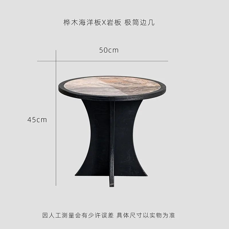 Cafe small coffee table, minimalist medieval corner table ocean board c