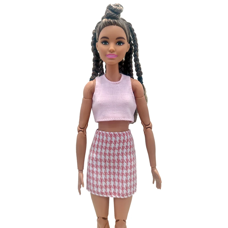 Doll clothing 30cm 1/6 Tank Top Hip wrap skirt Daily Wear Accessories Clothes for Barbies doll