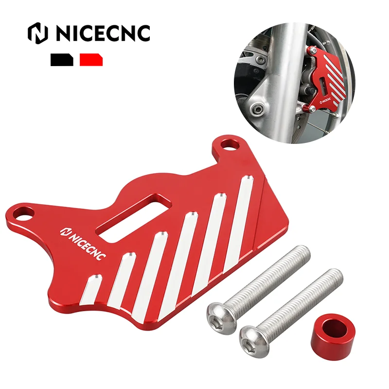 

NiceCNC For Honda XR650L XR 650 L 1993-2024 Front Brake Caliper Rotor Guard Protector Motocross Billet Aluminum Red Accessories