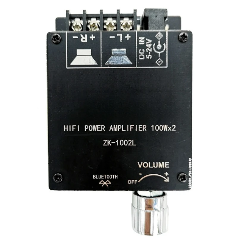100W * 2 Mini Edition 50W80W High Power 5.0 Bluetooth Power Amplifier Board with Knob Adjustment Volume Switch 1002L
