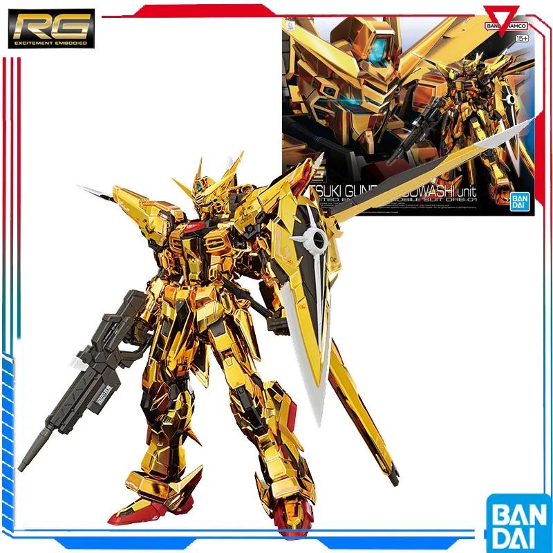 

BANDAI GENUINE GUNDAM RG 1\144 AKATSUKI GUNDAM OOWASH unit MODEL ACTION TOY FIGURE TOYS FOR CHILDREN