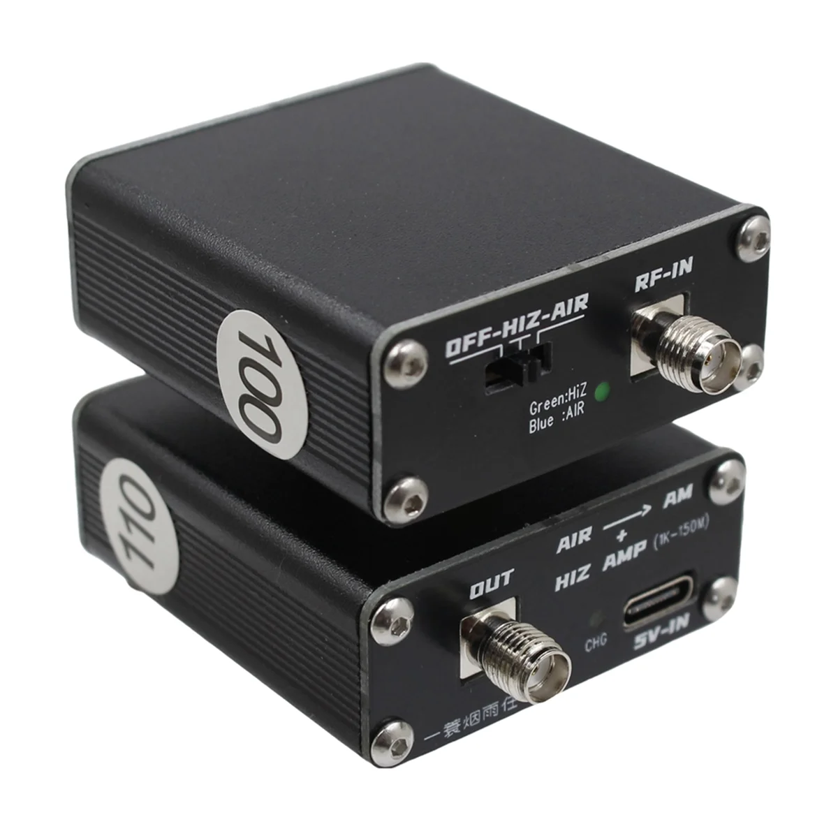 

DLXY 2-In-1 Air Frequency Converter Aviation Band Frequency Conversion to Short Wave Converter High Impedance Amplifier 110M