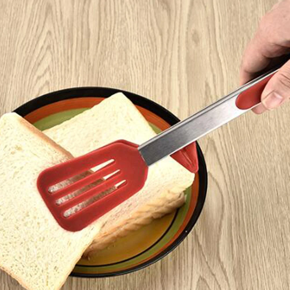 

2Pcs Silicone Food Tongs Comb Shaped Spaghetti Clip for Cake Steak Noodles Cold Dishes Kitchen Tool Bbq Home Restaurant Use