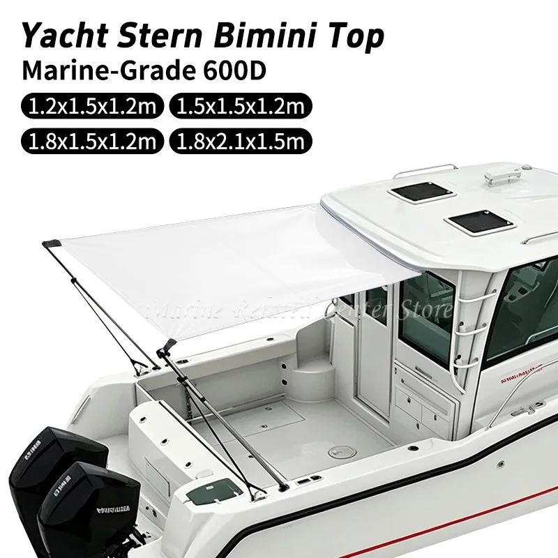 600D No Stand Top Boat Stern Shade Extension Canopy Sunproof UV Protection Boat Shade Top Cover for Boat Accessories Marine