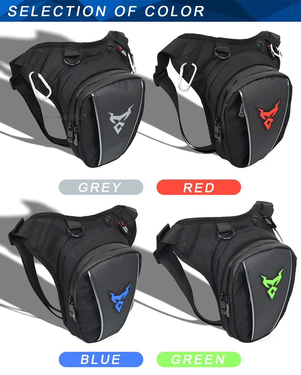Moto zentrische wasserdichte Motorrad-Heck tasche Multifunktions-Rücksitz tasche Hochleistungs-Motorrad tasche Fahrer-Fallbein-Seiten tasche – Detail 20
