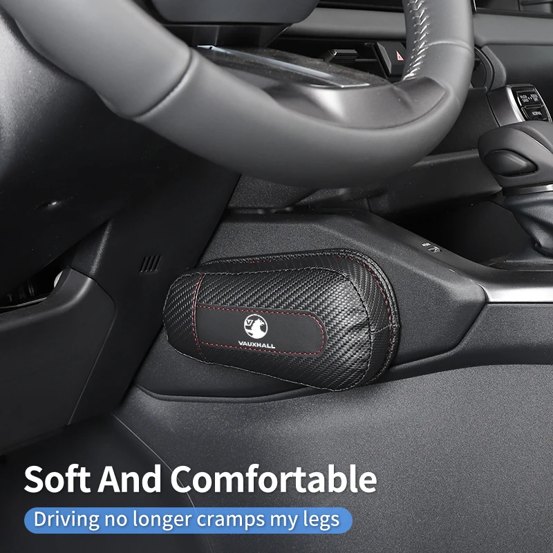 Leather Car Knee Cushion Leg Support Pad Door Armrest Interior For Vauxhall VXR Dokker Lodgy Logan Sandero Duster Stepway Auto