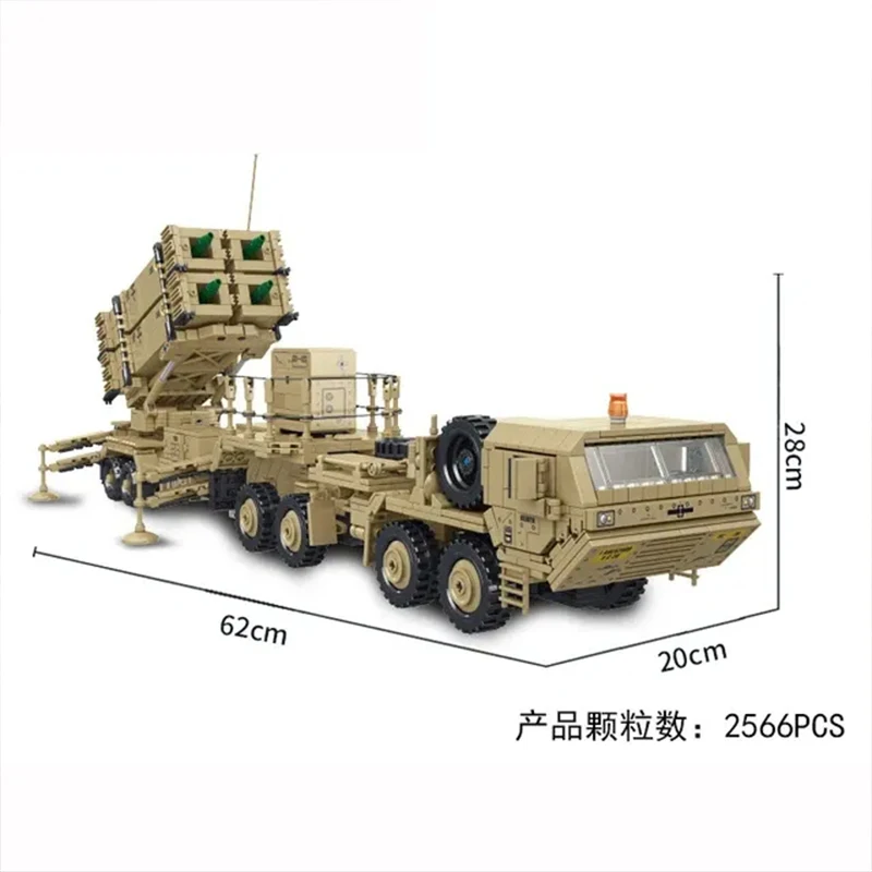 

PANLOS Creative M983 Missile Truck Building Blocks MOC Military JLTV Armored Vehicle Assembly Model Bricks Toy for Kids Gift