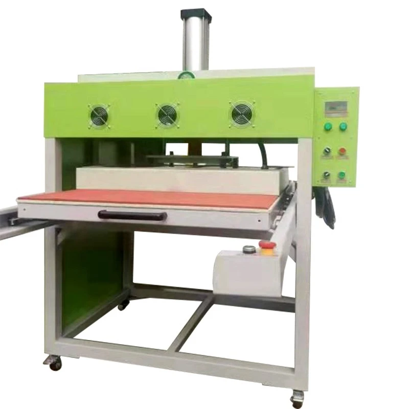 Automatic pneumatic double station set ready-to-wear T-shirt heat transfer flower machine 1080 large heat transfer machine