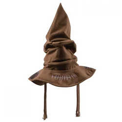 Fashion Movies Witch Wizard Hat Sorting Hat Leather Halloween Party Props Dress Up Hat Men Cosplay Costume Accessories