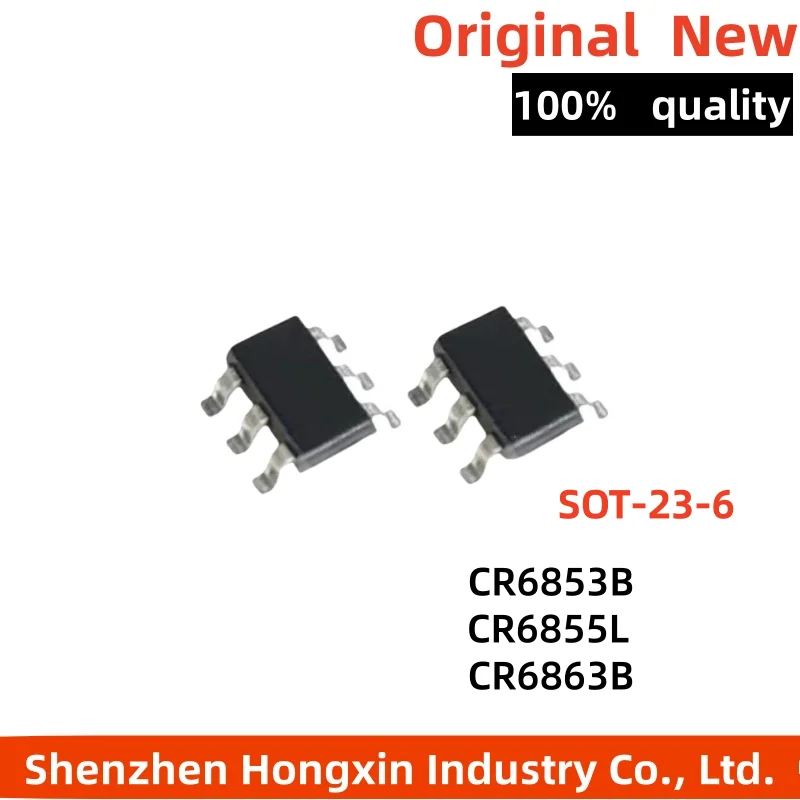 10 pieces of CR6853B CR6863B CR6855L switch mode power supply SMT ICs, SOT-23-6 package