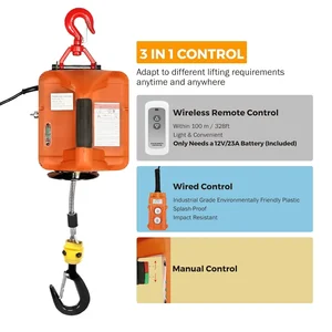 3 in 1, 220V portable electric carving, wireless remote control, crane, hook pulley system, 500kg capacity with gloves 10 Main Sales Electric Talk - №6