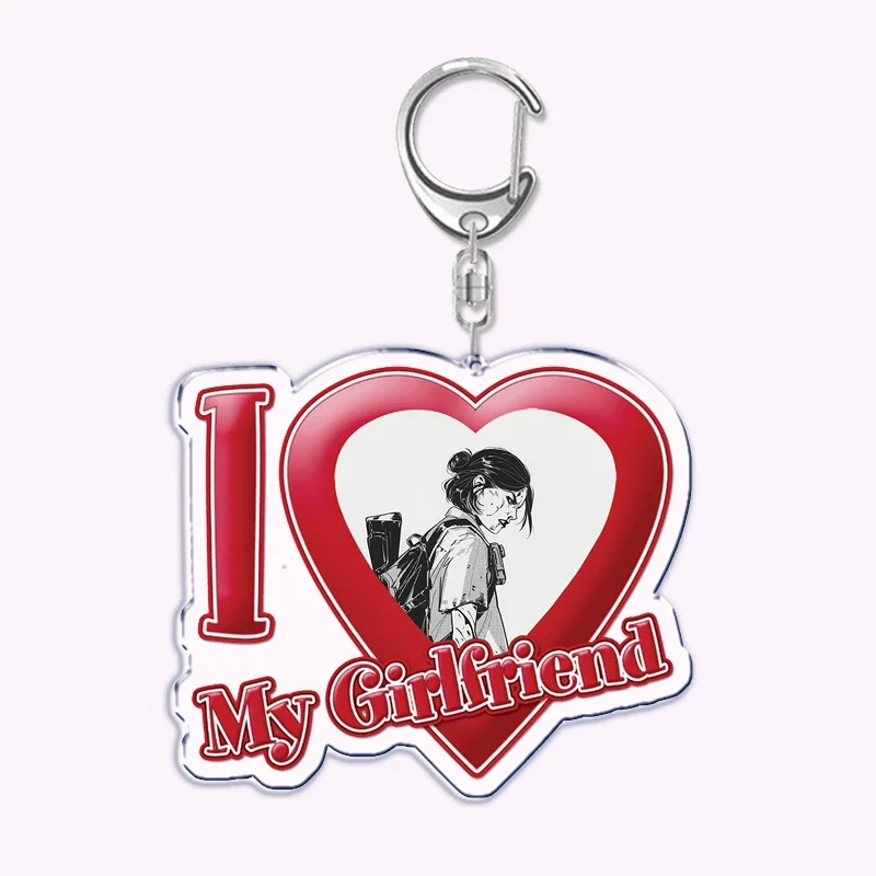 Game The Last of Us I Love My Boyfriend Girlfriend Keychain for Women Joel Ellie Key Chain Ring Keychains Jewelry Fans Gifts