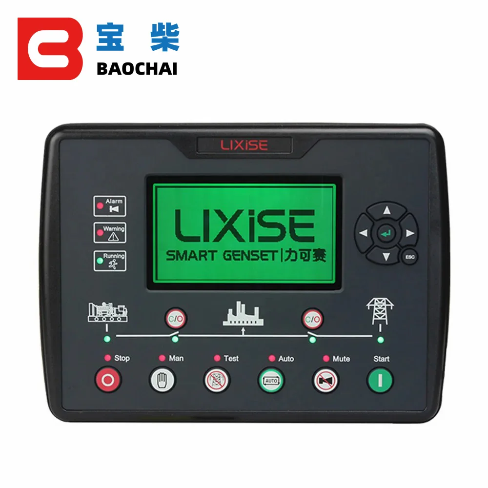 LIXiSE LXC6120N AMF Diesel Generator Set Controller LCD Auto Start Controller Genset Parts Electronical Circuit Board Panel