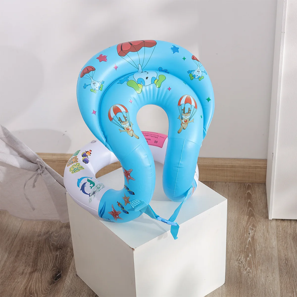 Swimming Pool Accessories Buckle Dual Airbag Inflatable Swim Jacket Swimming Ring Water Sports Kid Drifting Swimming Circle