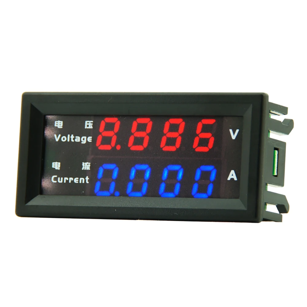 0.28Inch DC 100V 200V 10A Digital Voltmeter Ammeter 4-Digit 5 Wires LED Display Voltage Regulator Volt AMP Meter Tester M4430