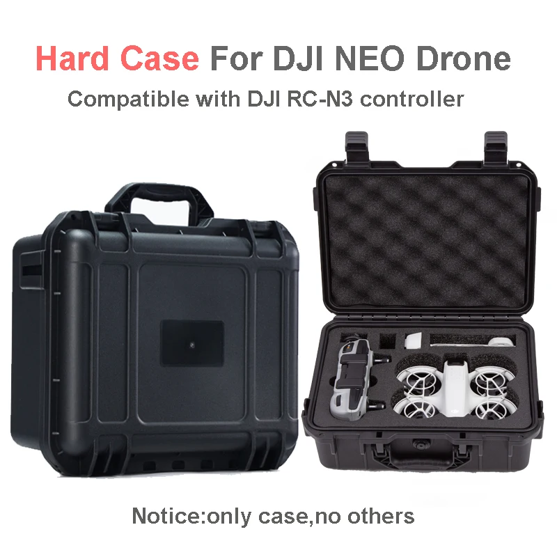 In Stock For DJI NEO Accessory Case Explosion Proof Case NEO Drone Bag Portable Waterproof Box Hard Shell Large Capacity Case